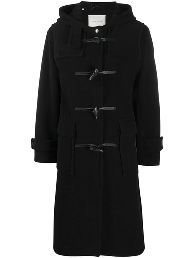 Shop Mackintosh Hooded Duffle Coat In Black