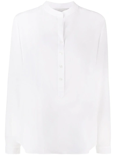 Shop Stella Mccartney Eva Silk Shirt In White