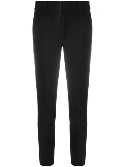 Shop Vince High-rise Cropped Skinny Trousers In Black