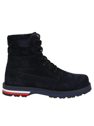 Shop Moncler Anfibio Vancouver In Blu Scuro