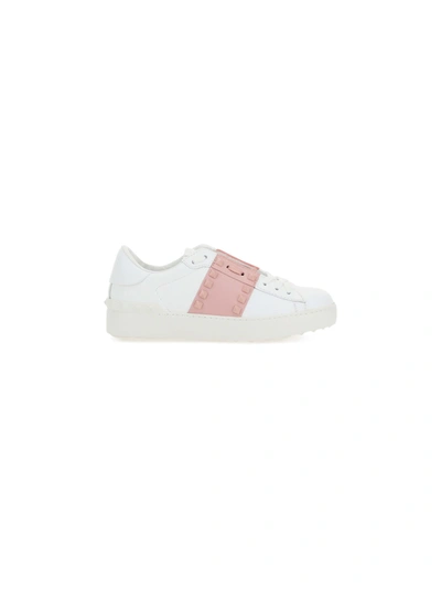 Shop Valentino Sneakers In Bianco/water Rose