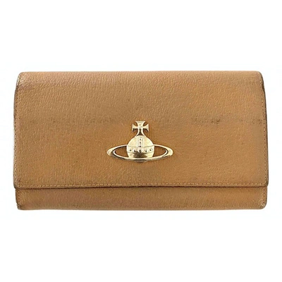 Pre-owned Vivienne Westwood Leather Wallet In Brown