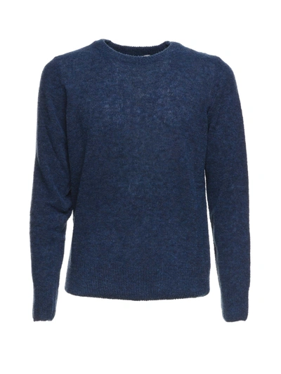 Shop Cruna Wool Blend Jumper In Blu