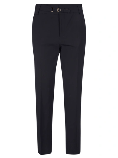 Shop Red Valentino Classic Belted Trousers In Black