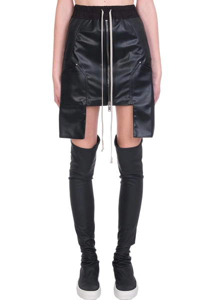 Shop Drkshdw Mini Skirt Skirt In Black Polyester