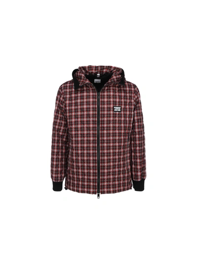 Shop Burberry Jacket In Bright Red Check