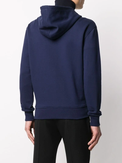 Shop Ami Alexandre Mattiussi Ami De Coeur Hoodie In Blue