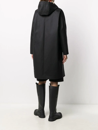 Shop Mackintosh Airdrie Hooded Coat In Black