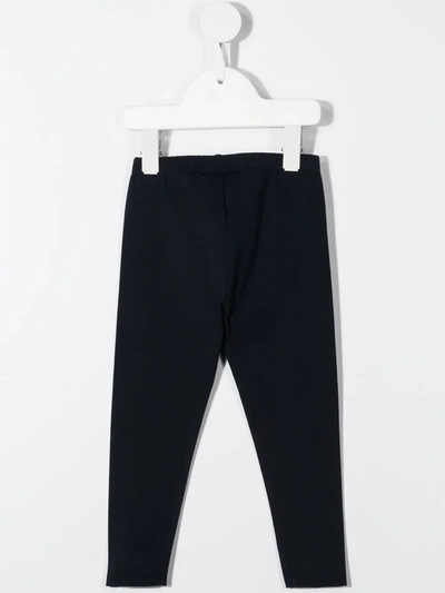 Shop Bonpoint Elasticated Waist Trousers In Blue