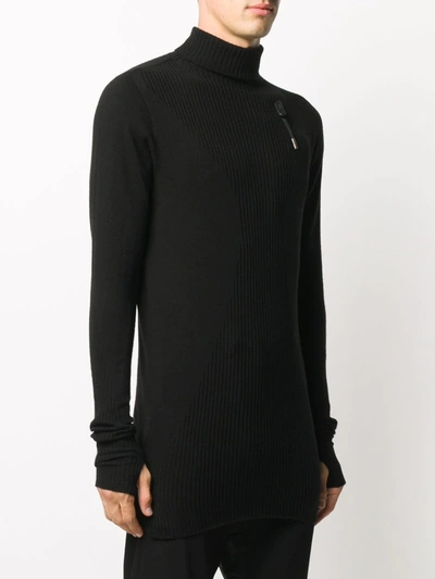 Shop Boris Bidjan Saberi Cashmere Rollneck Jumper In Black