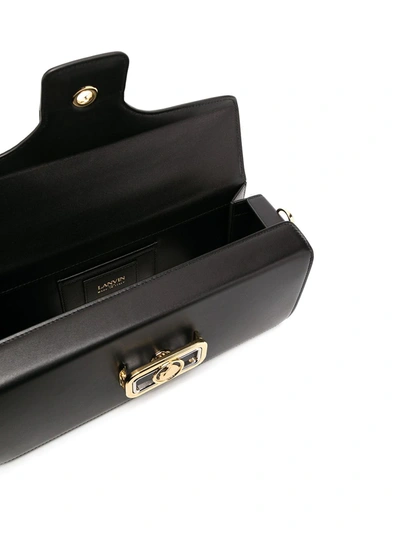 Lanvin Pencil Cat Tote Bag In Black