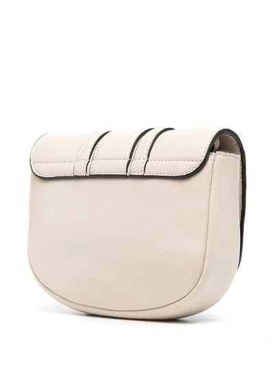 Shop See By Chloé Embellished Leather Crossbody Bag In Neutrals