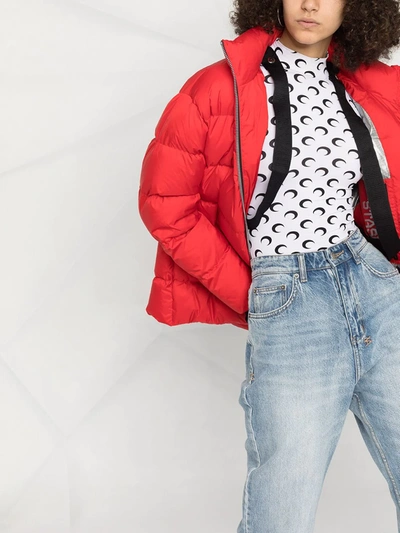 Shop Moose Knuckles Down-filled Puffer Jacket In Red