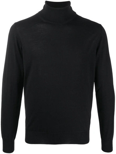 Shop Altea Dolce Vita Roll Neck Jumper In Black