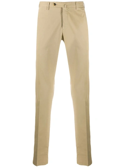 Shop Pt01 Straight-leg Tailored Trousers In Neutrals