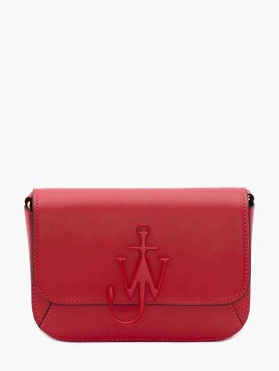 Shop Jw Anderson Braided Midi Anchor Bag In Red