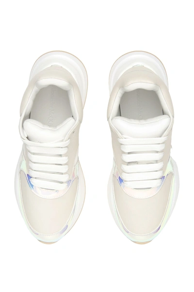 Shop Alexander Mcqueen Oversized Runner Sneakers In Op Whi Whi Whi Lu Re