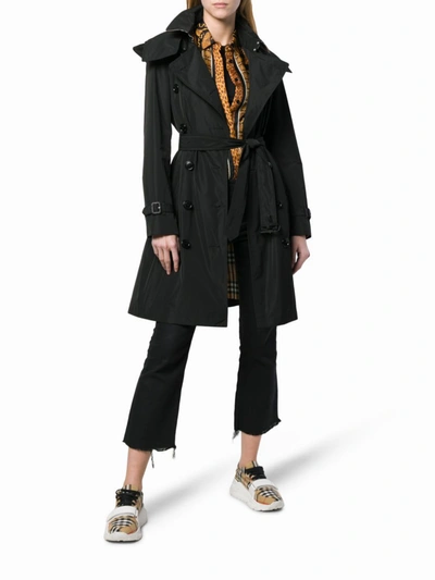 Shop Burberry Coats In Nero