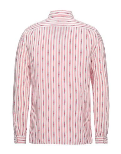 Shop Gucci Striped Shirt In Pink
