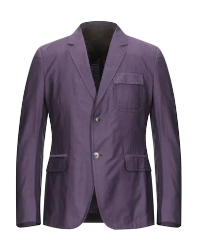 Shop Gucci Blazer In Dark Purple