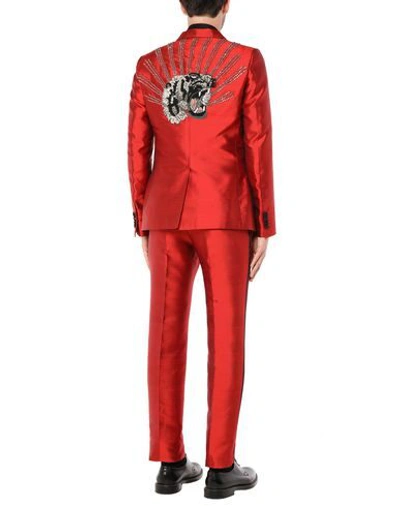 Shop Gucci Suits In Red