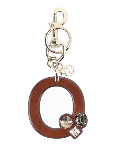 Shop Gucci Key Ring In Brown