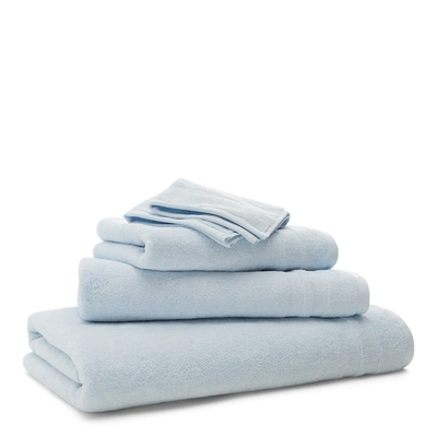 Shop Ralph Lauren Payton Bath Towels & Mat In Light Sky