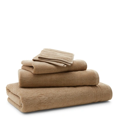 Shop Ralph Lauren Payton Bath Towels & Mat In Pale Khaki