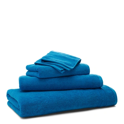 Shop Ralph Lauren Payton Towels & Mat In Surf Blue