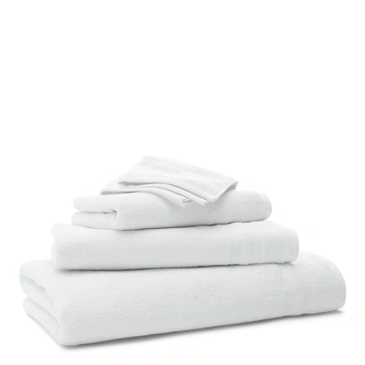 Shop Ralph Lauren Payton Bath Towels & Mat In Spa White