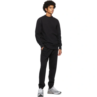 Shop Aimé Leon Dore Aime Leon Dore Black Logo Uniform Sweatshirt In Jet Black