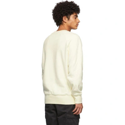 Shop Aimé Leon Dore Aime Leon Dore Off-white Fleece Sweatshirt In Parmesan