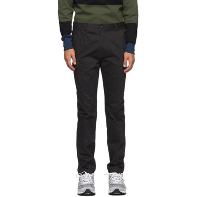 Shop Aimé Leon Dore Black Slim Cargo Pants In Jet Black