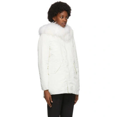 Shop Mr & Mrs Italy White Down New York Jacket In Natwht