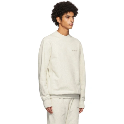 Shop Aimé Leon Dore Aime Leon Dore Beige Logo Uniform Sweatshirt In Oatmeal