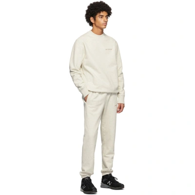 Shop Aimé Leon Dore Aime Leon Dore Beige Logo Uniform Sweatshirt In Oatmeal