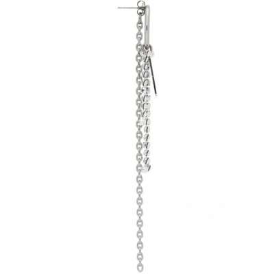 Shop Justine Clenquet Ssense Exclusive Silver Jess Earrings In Silv/aurora