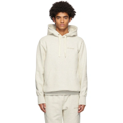 Aime Leon Dore Beige Logo Hoodie In Oatmeal