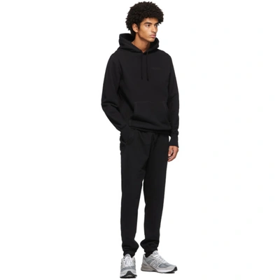 Shop Aimé Leon Dore Aime Leon Dore Black Logo Uniform Hoodie In Jet Black