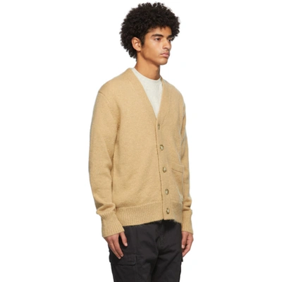 Shop Aimé Leon Dore Aime Leon Dore Beige Mohair Cardigan In Camel