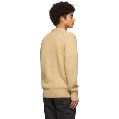 Shop Aimé Leon Dore Aime Leon Dore Beige Mohair Cardigan In Camel