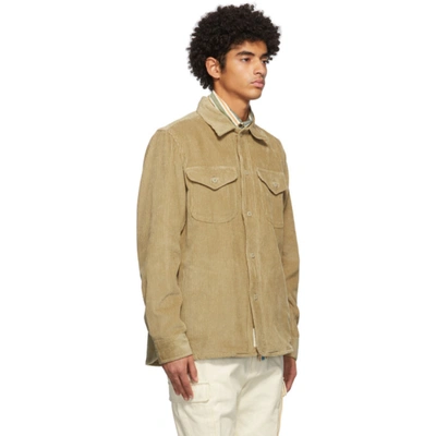 Shop Aimé Leon Dore Aime Leon Dore Tan Corduroy Shirt In Twill