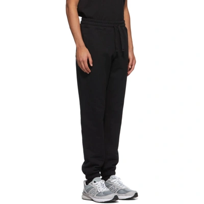 Shop Aimé Leon Dore Aime Leon Dore Black Logo Uniform Lounge Pants In Jet Black