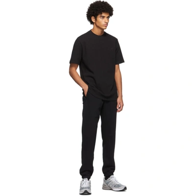 Shop Aimé Leon Dore Aime Leon Dore Black Logo Uniform Lounge Pants In Jet Black