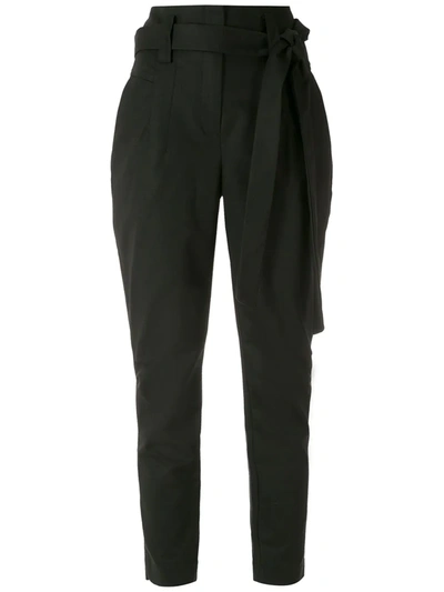 Shop Martha Medeiros High Rise Skinny Trousers In Black