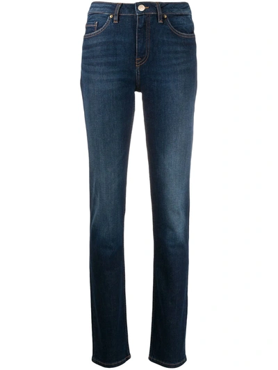 Shop Tommy Hilfiger High-rise Slim-fit Jeans In Blue