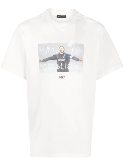 Shop Throwback Ronny Boxy T-shirt In White