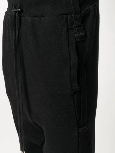 Shop Boris Bidjan Saberi Drop-crotch Track Pants In Black