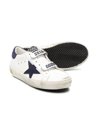 Shop Golden Goose Old School Low-top Sneakers In White