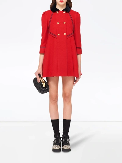 Shop Miu Miu Once Upon A Time Coat In Red